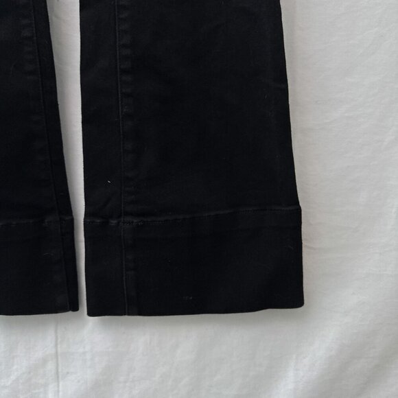 Pilcro and Letterpress Women's Flared Jeans Subsrcipt Mid-Rise Denim Black 25 - Picture 7 of 16